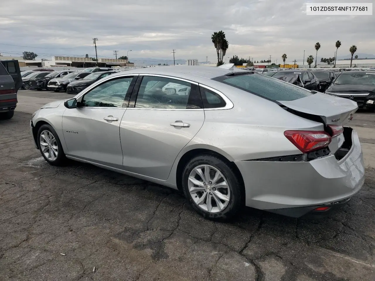 1G1ZD5ST4NF177681 2022 Chevrolet Malibu Lt