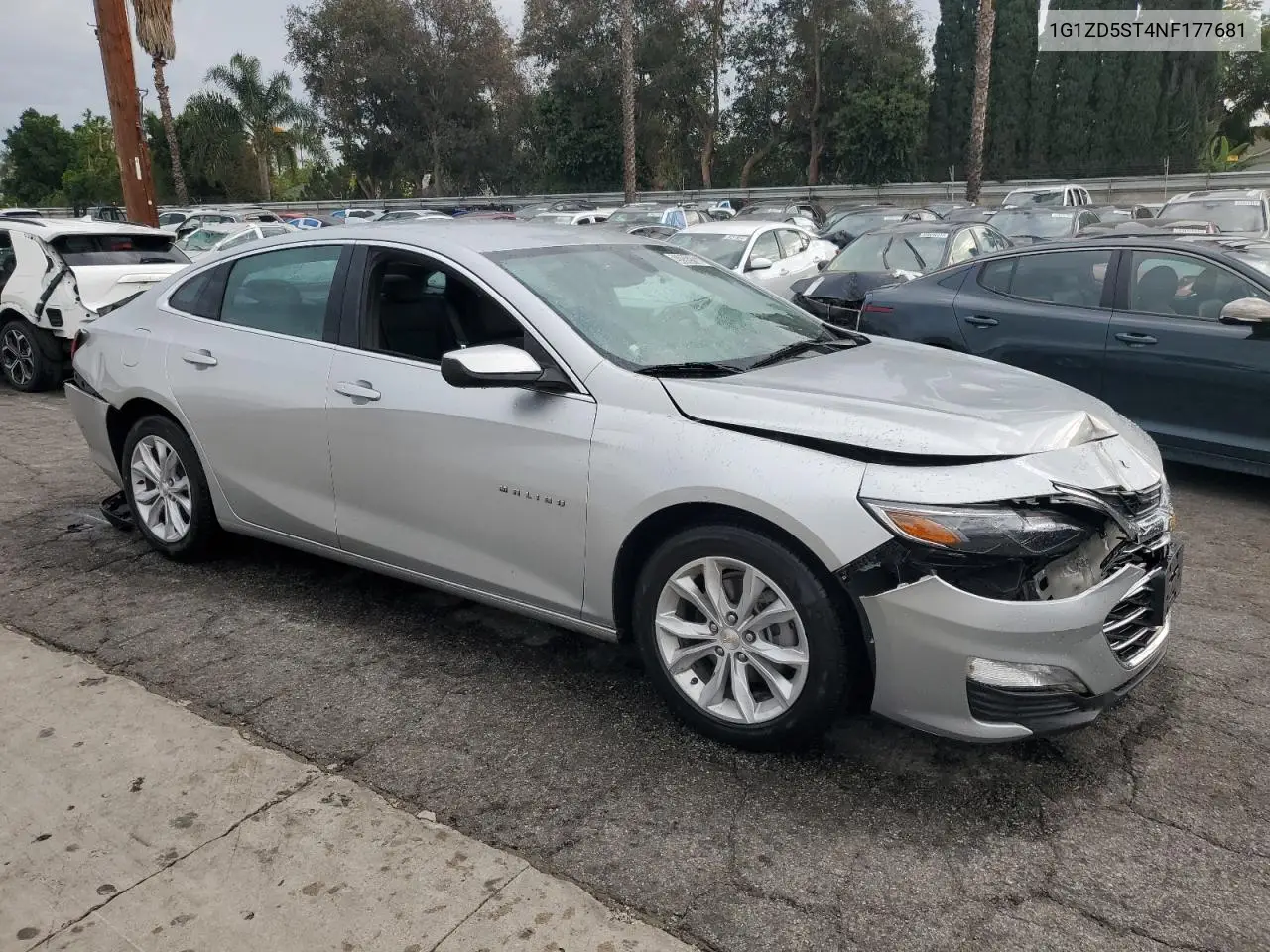 1G1ZD5ST4NF177681 2022 Chevrolet Malibu Lt