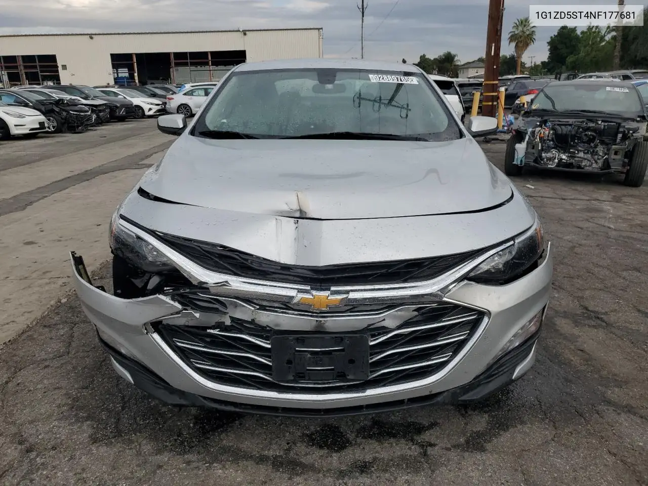 1G1ZD5ST4NF177681 2022 Chevrolet Malibu Lt