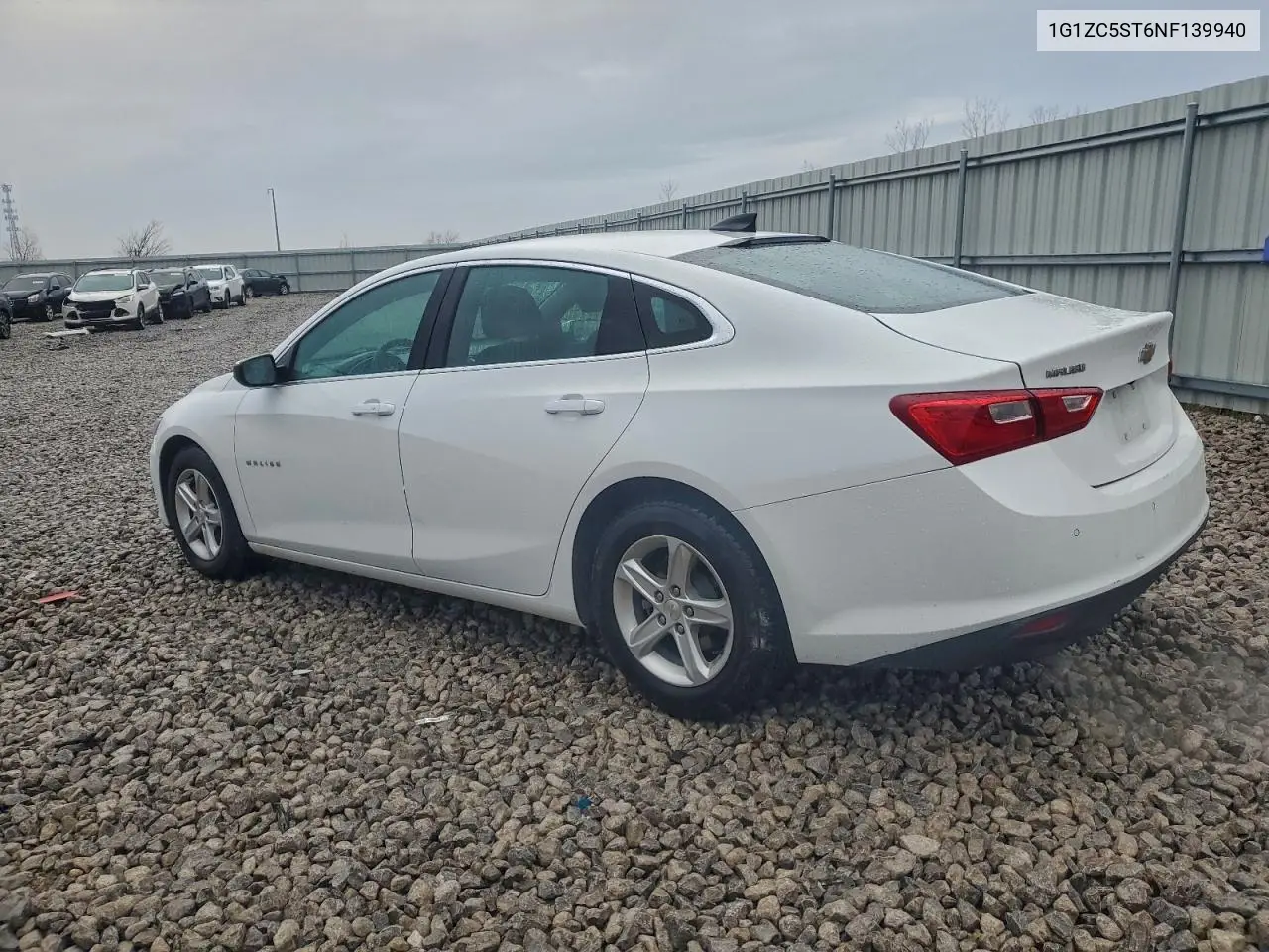 1G1ZC5ST6NF139940 2022 Chevrolet Malibu Ls
