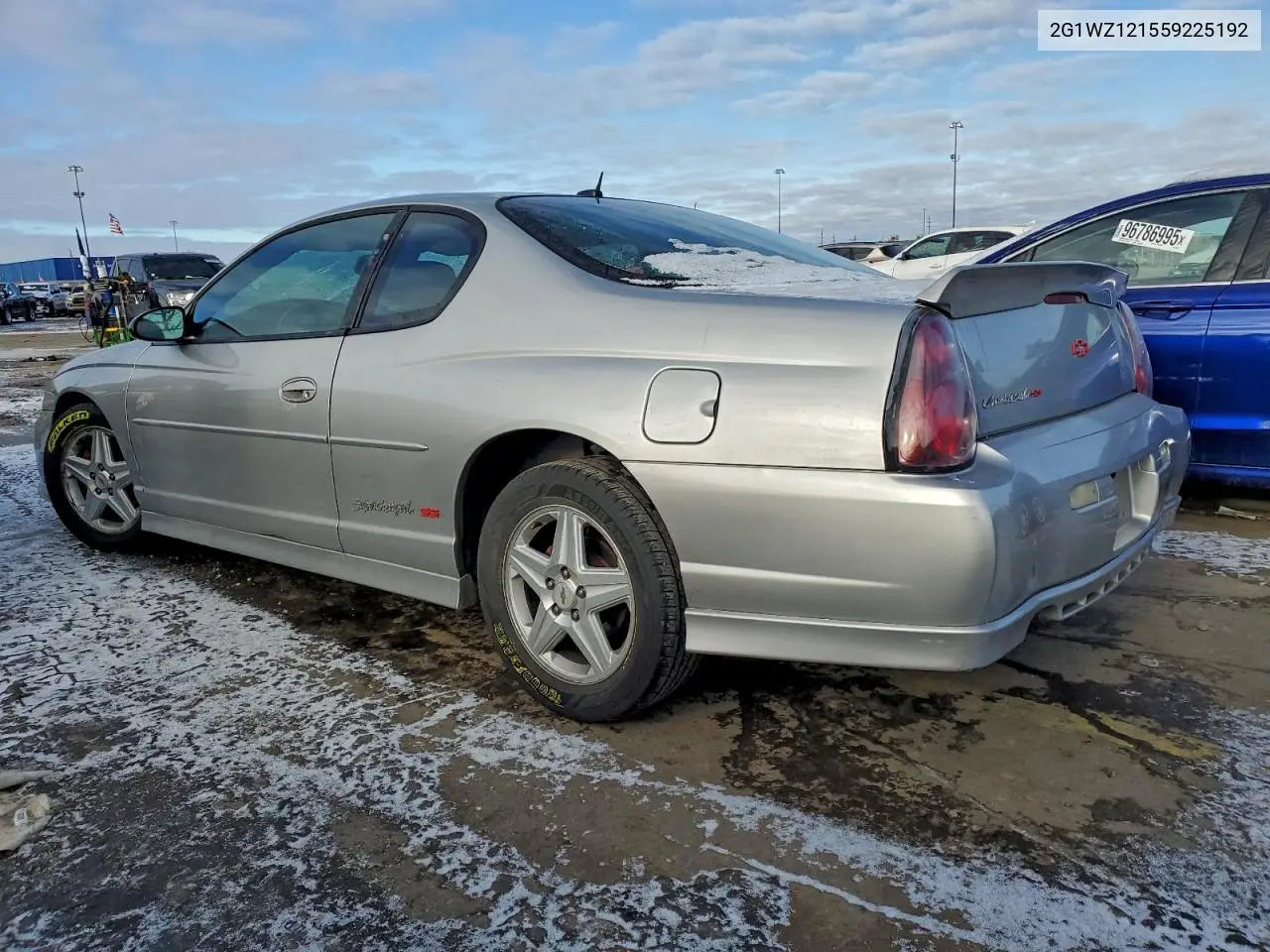 2G1WZ121559225192 2005 Chevrolet Monte Carlo Ss Supercharged