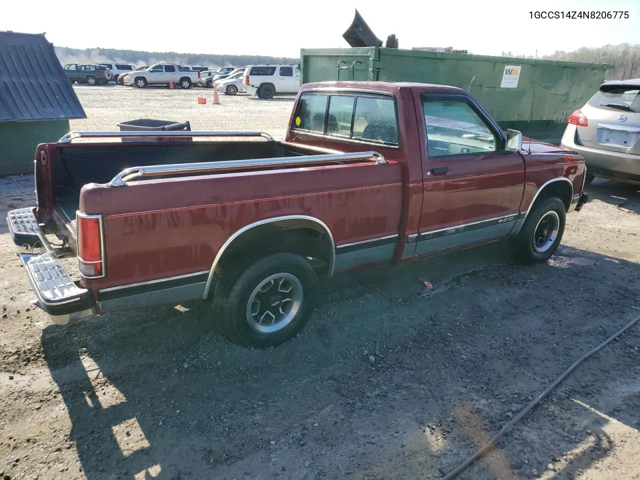 1GCCS14Z4N8206775 1992 Chevrolet S Truck S10