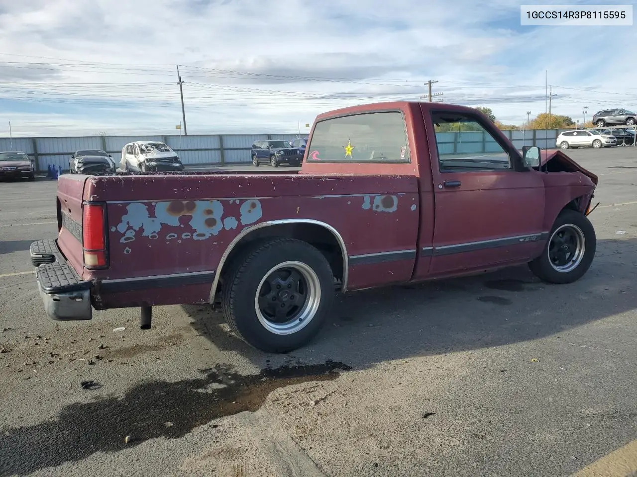 1GCCS14R3P8115595 1993 Chevrolet S Truck S10