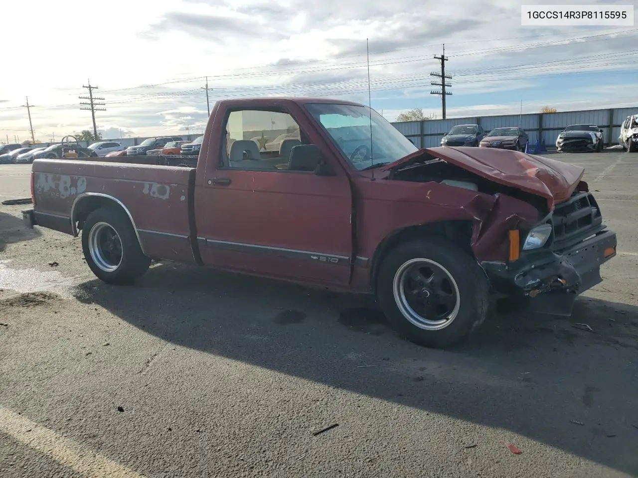 1GCCS14R3P8115595 1993 Chevrolet S Truck S10