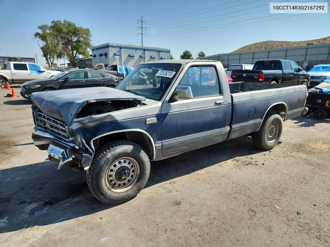 1GCCT14R3G2167292 1986 Chevrolet S Truck S10