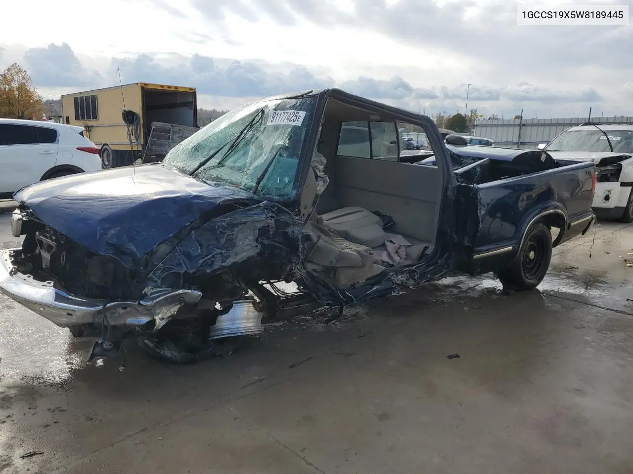 1GCCS19X5W8189445 1998 Chevrolet S Truck S10