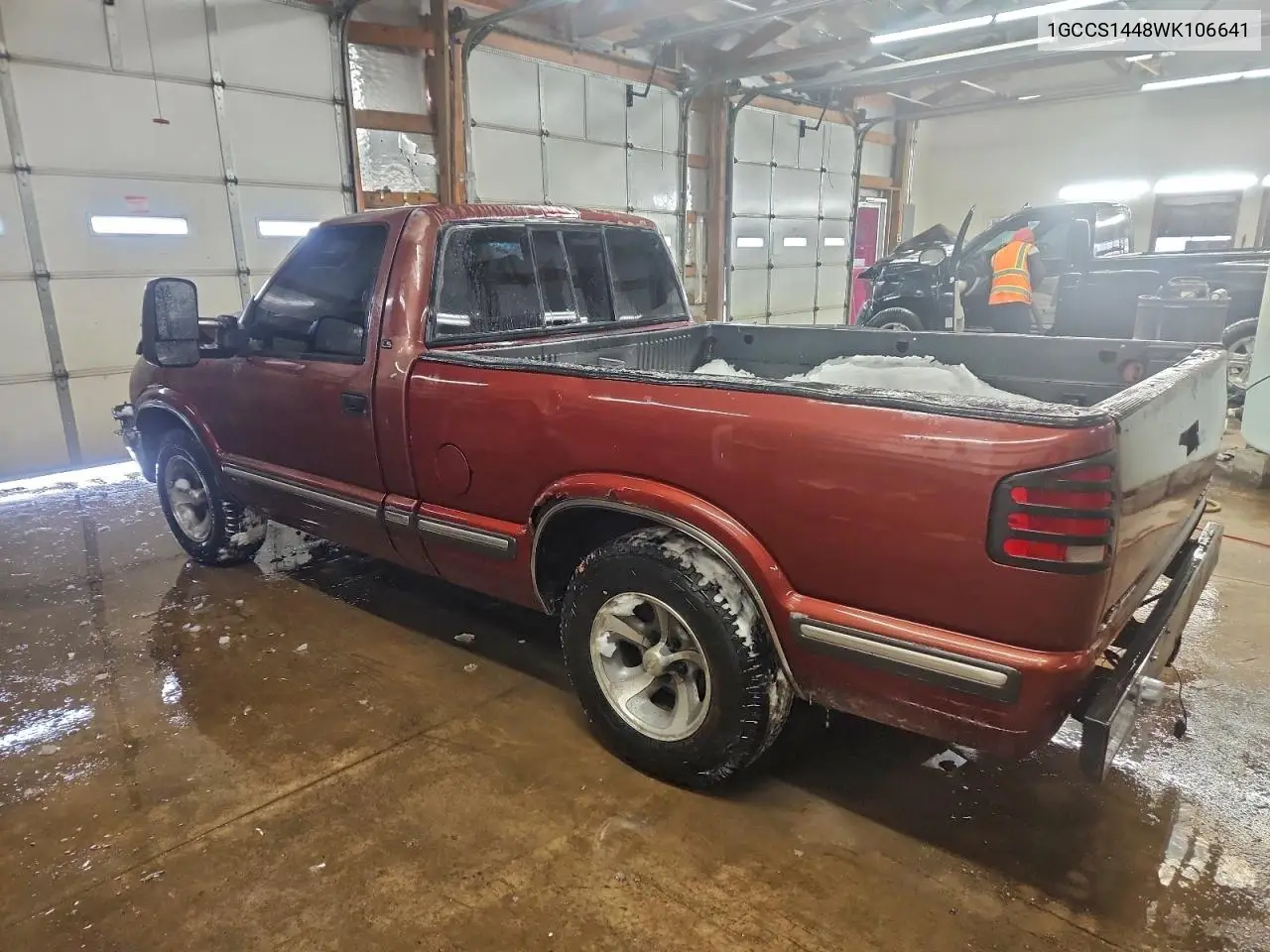 1998 Chevrolet S Truck S10 VIN: 1GCCS1448WK106641 Lot: 94875595
