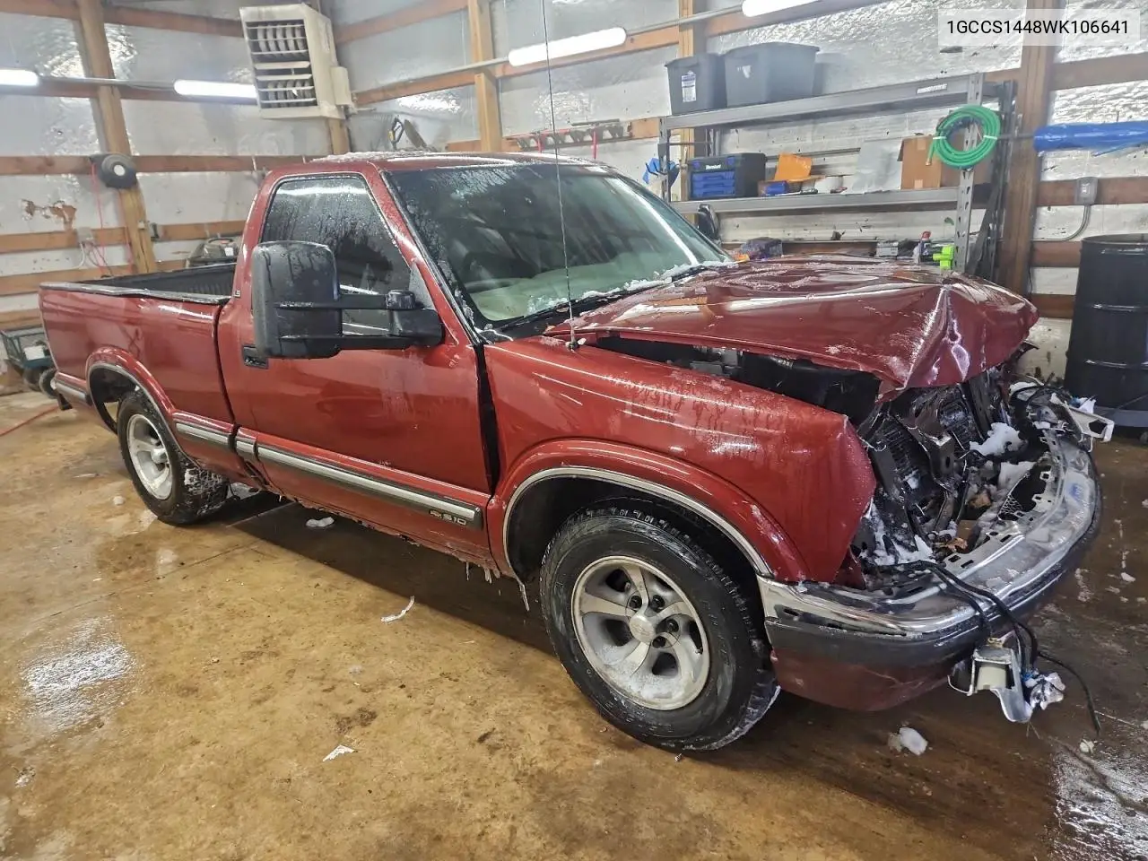 1998 Chevrolet S Truck S10 VIN: 1GCCS1448WK106641 Lot: 94875595