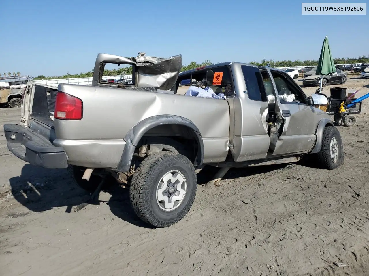 1GCCT19W8X8192605 1999 Chevrolet S Truck S10
