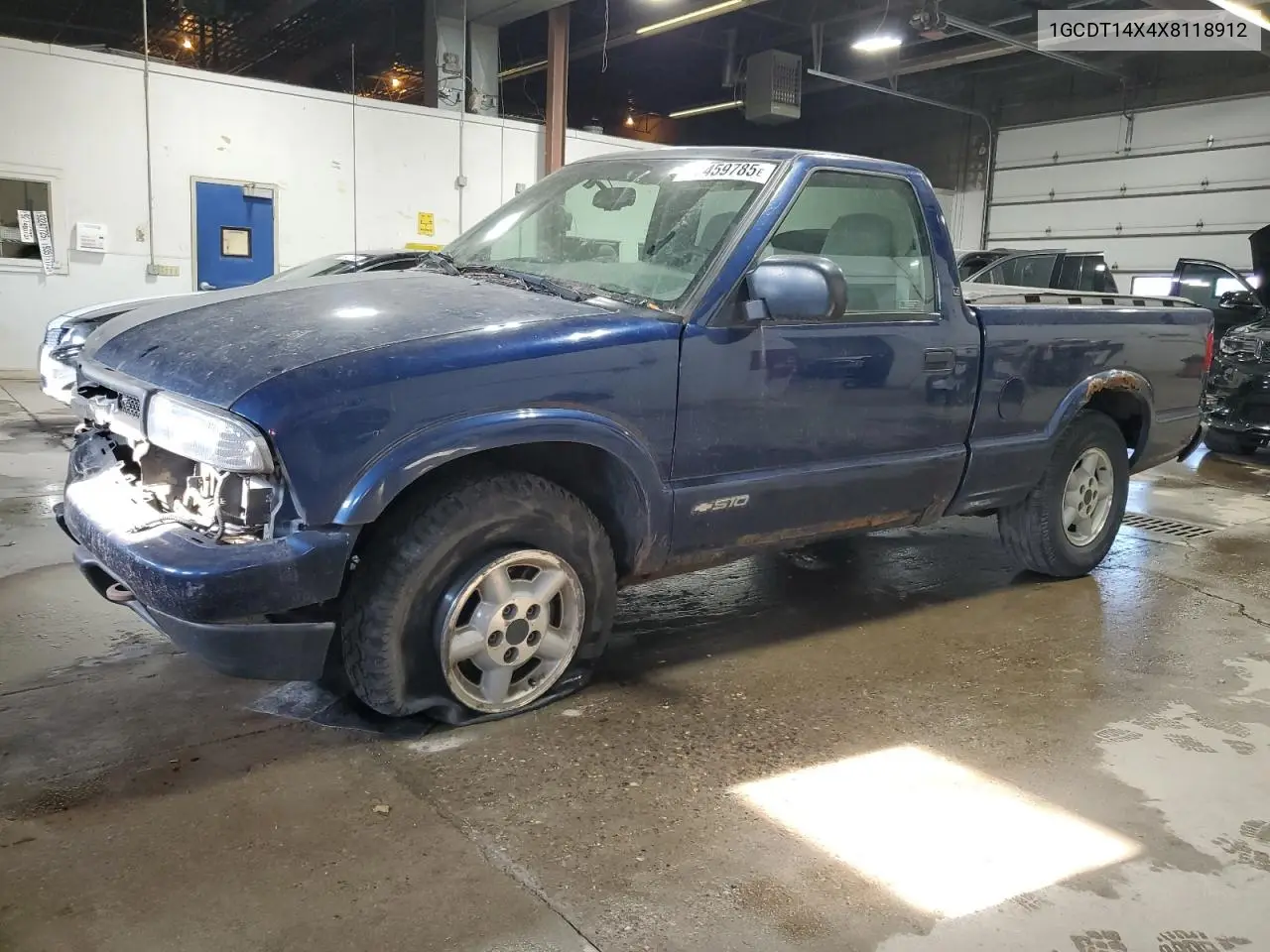 1GCDT14X4X8118912 1999 Chevrolet S Truck S10