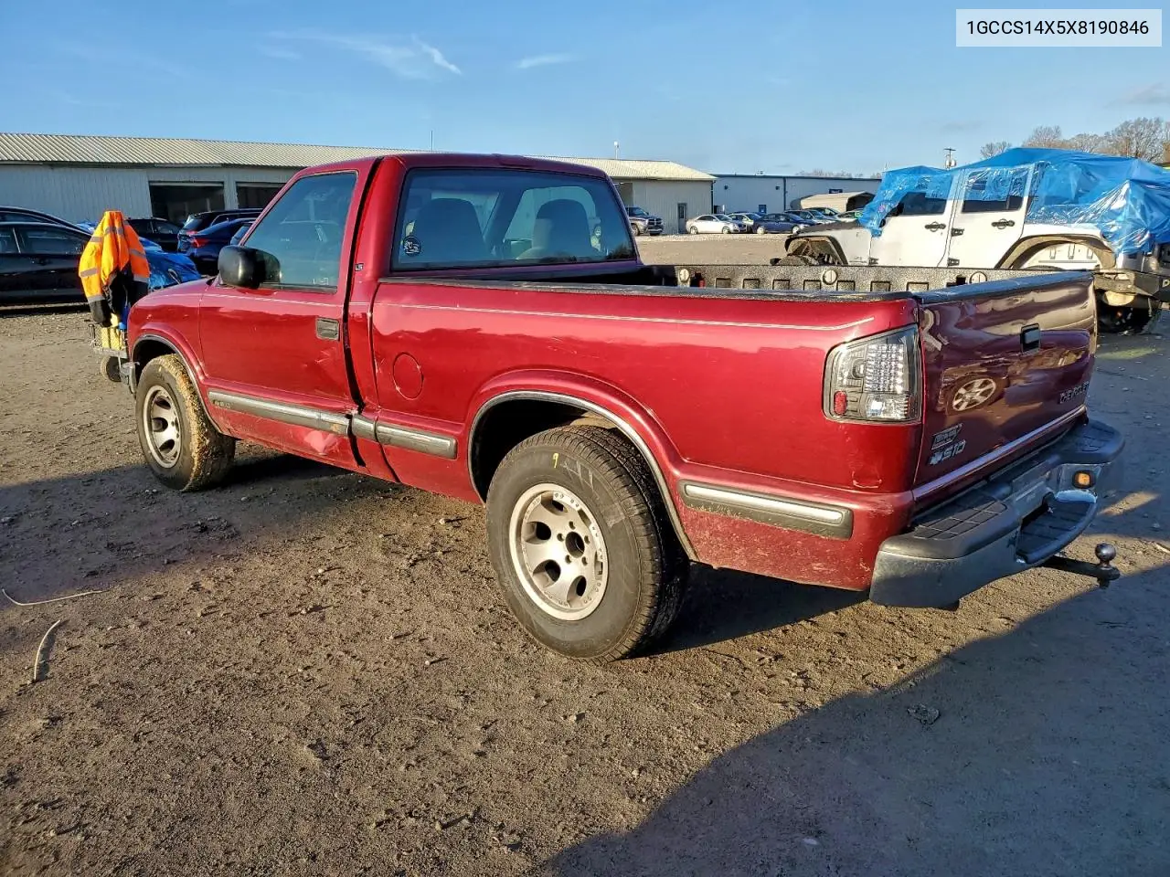 1999 Chevrolet S Truck S10 VIN: 1GCCS14X5X8190846 Lot: 94965945