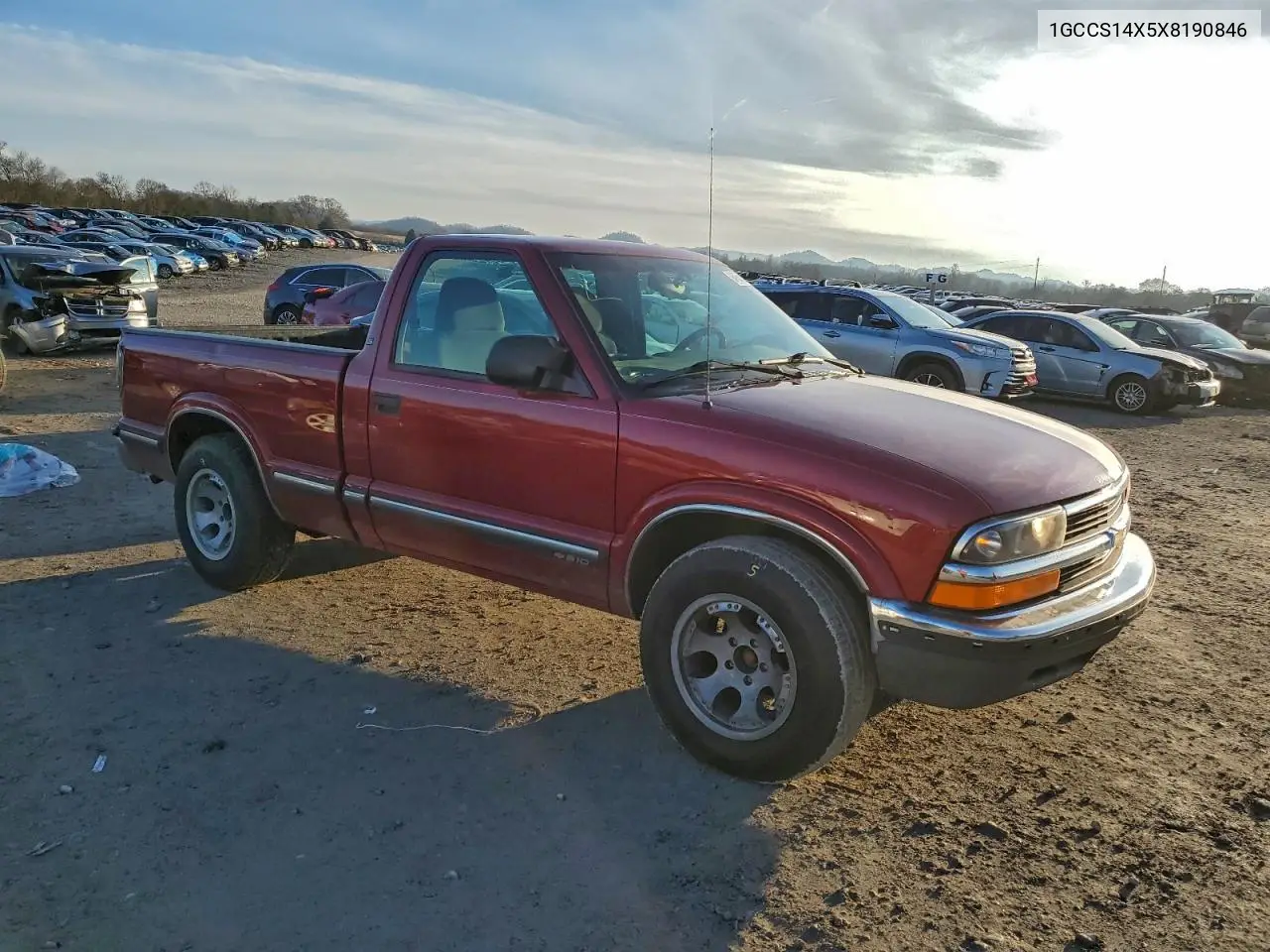 1999 Chevrolet S Truck S10 VIN: 1GCCS14X5X8190846 Lot: 94965945