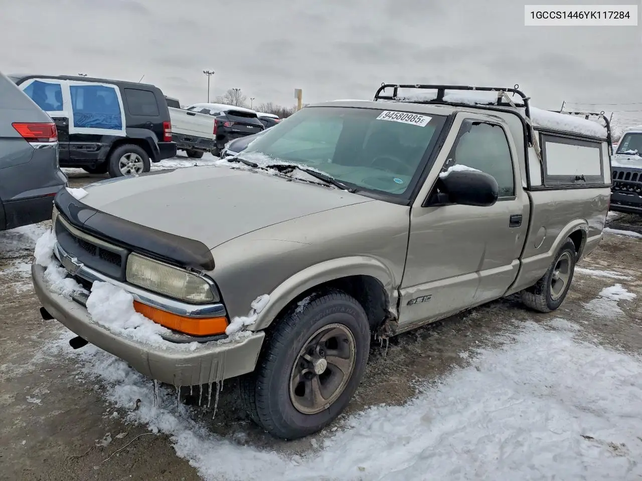 2000 Chevrolet S Truck S10 VIN: 1GCCS1446YK117284 Lot: 94580985