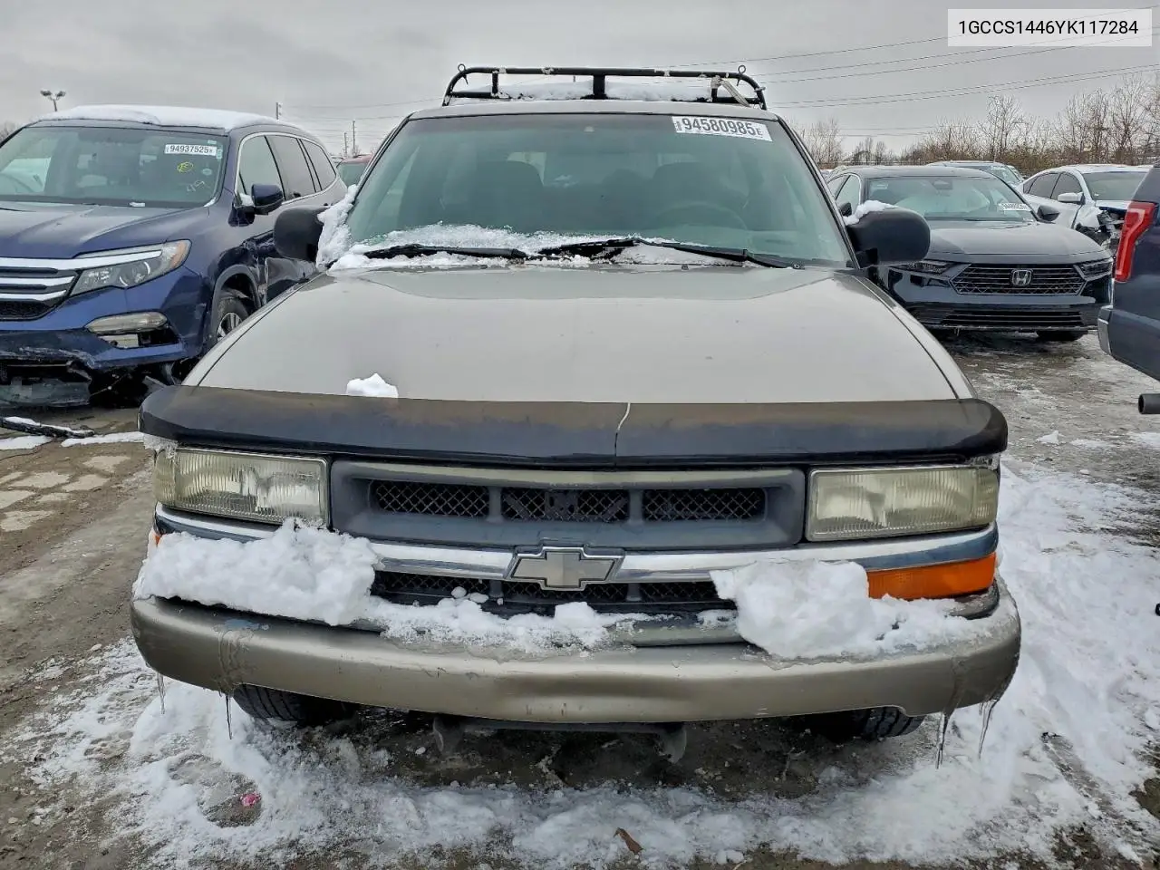 2000 Chevrolet S Truck S10 VIN: 1GCCS1446YK117284 Lot: 94580985