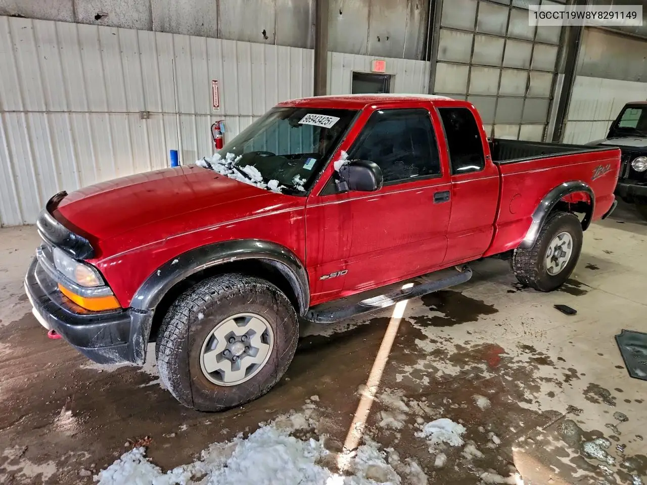 1GCCT19W8Y8291149 2000 Chevrolet S Truck S10