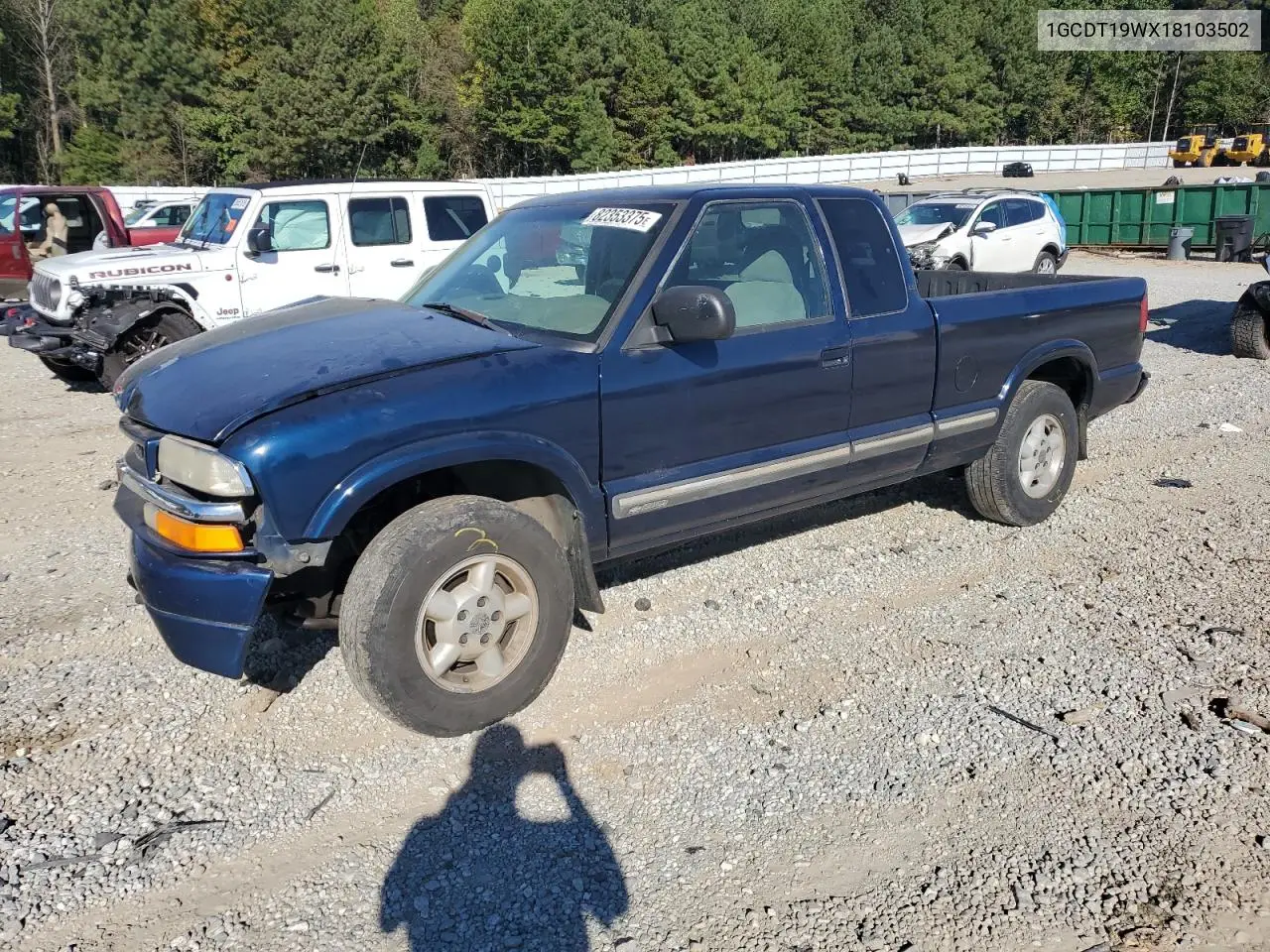 1GCDT19WX18103502 2001 Chevrolet S Truck S10