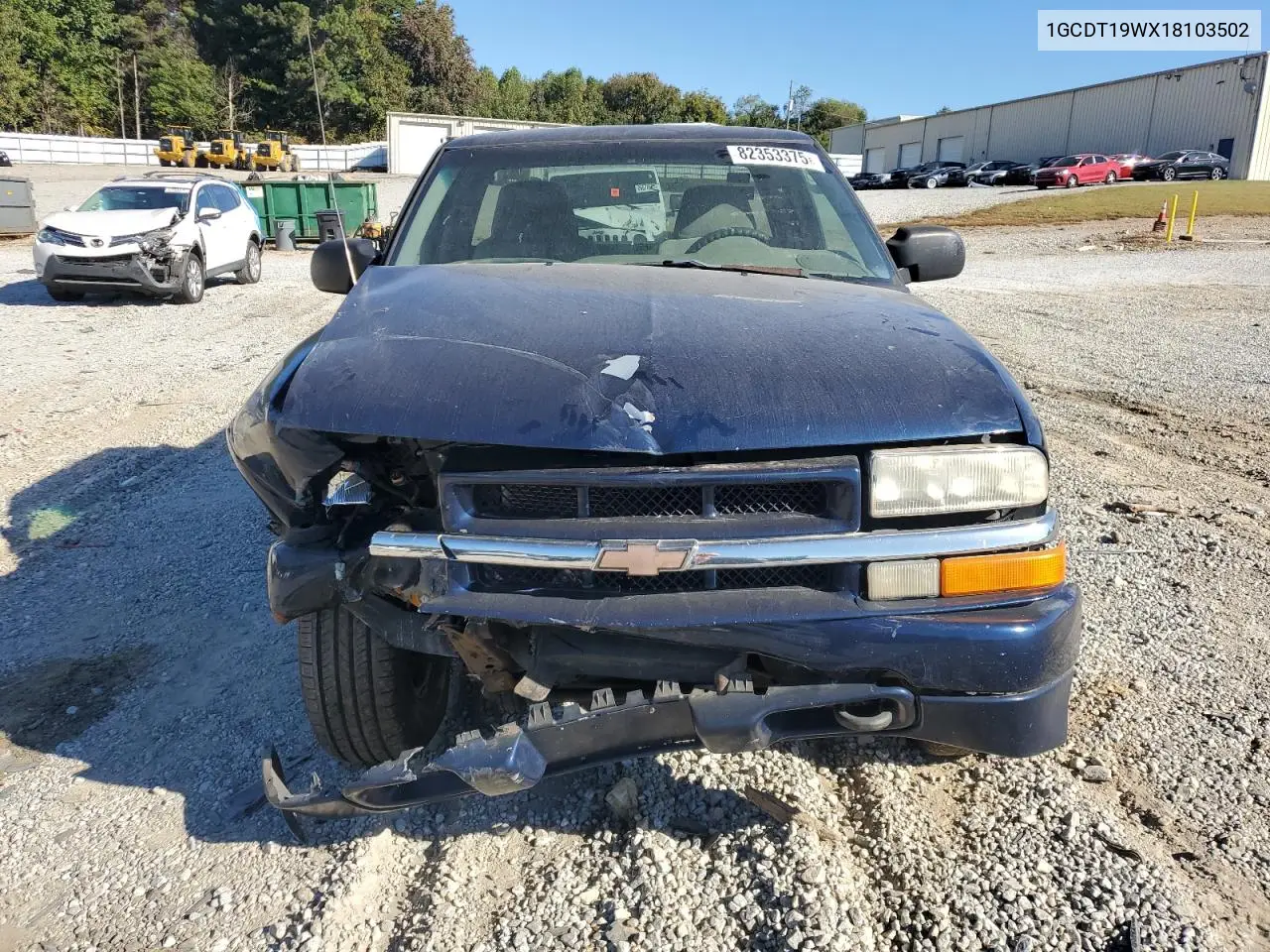 1GCDT19WX18103502 2001 Chevrolet S Truck S10
