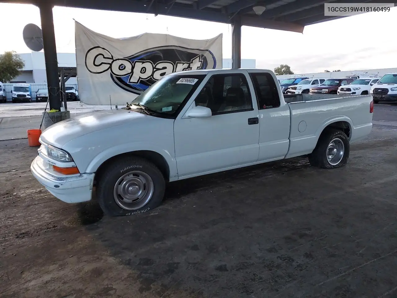 1GCCS19W418160499 2001 Chevrolet S Truck S10