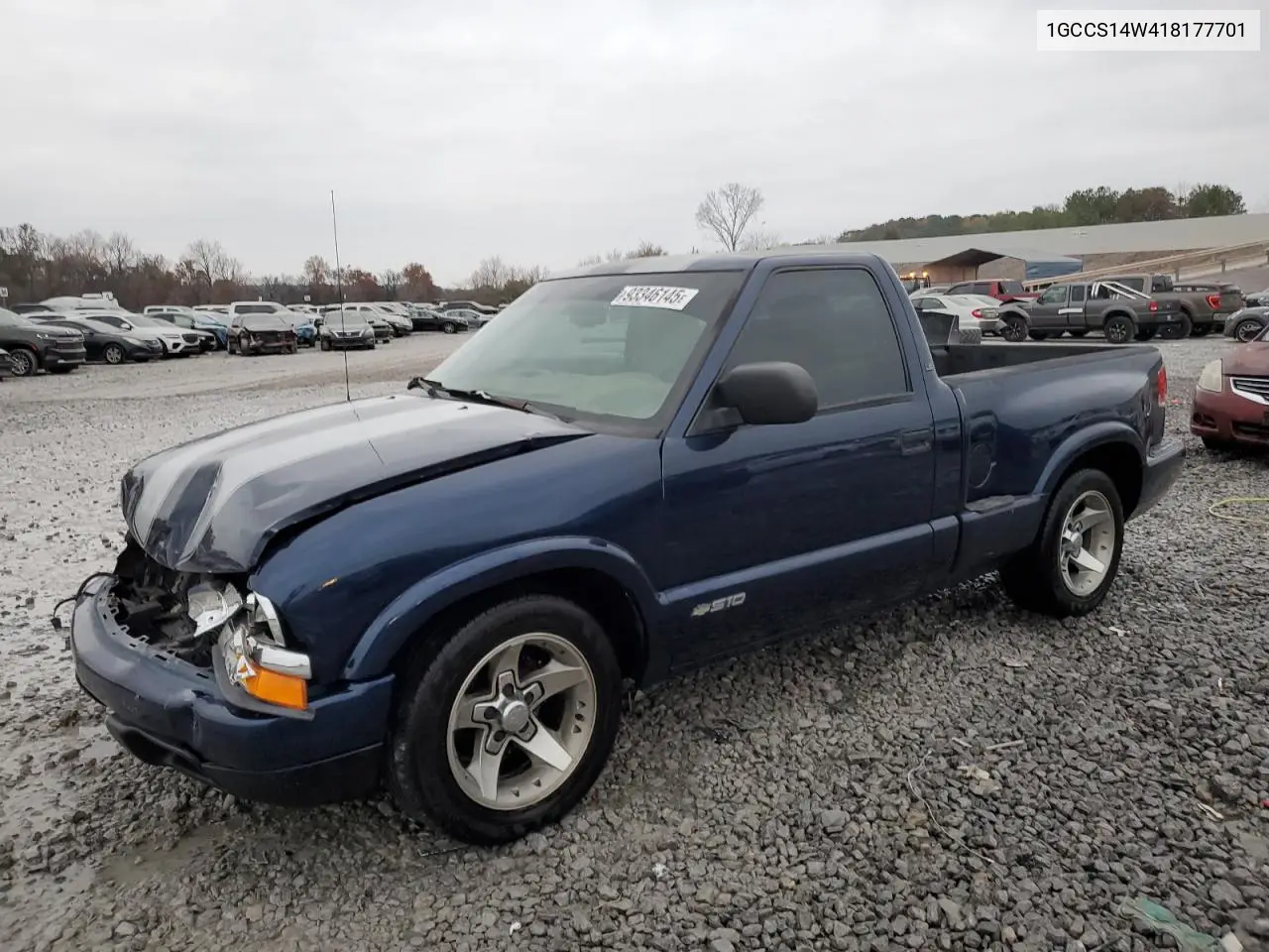 1GCCS14W418177701 2001 Chevrolet S Truck S10