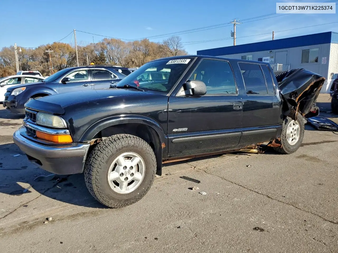1GCDT13W71K225374 2001 Chevrolet S Truck S10