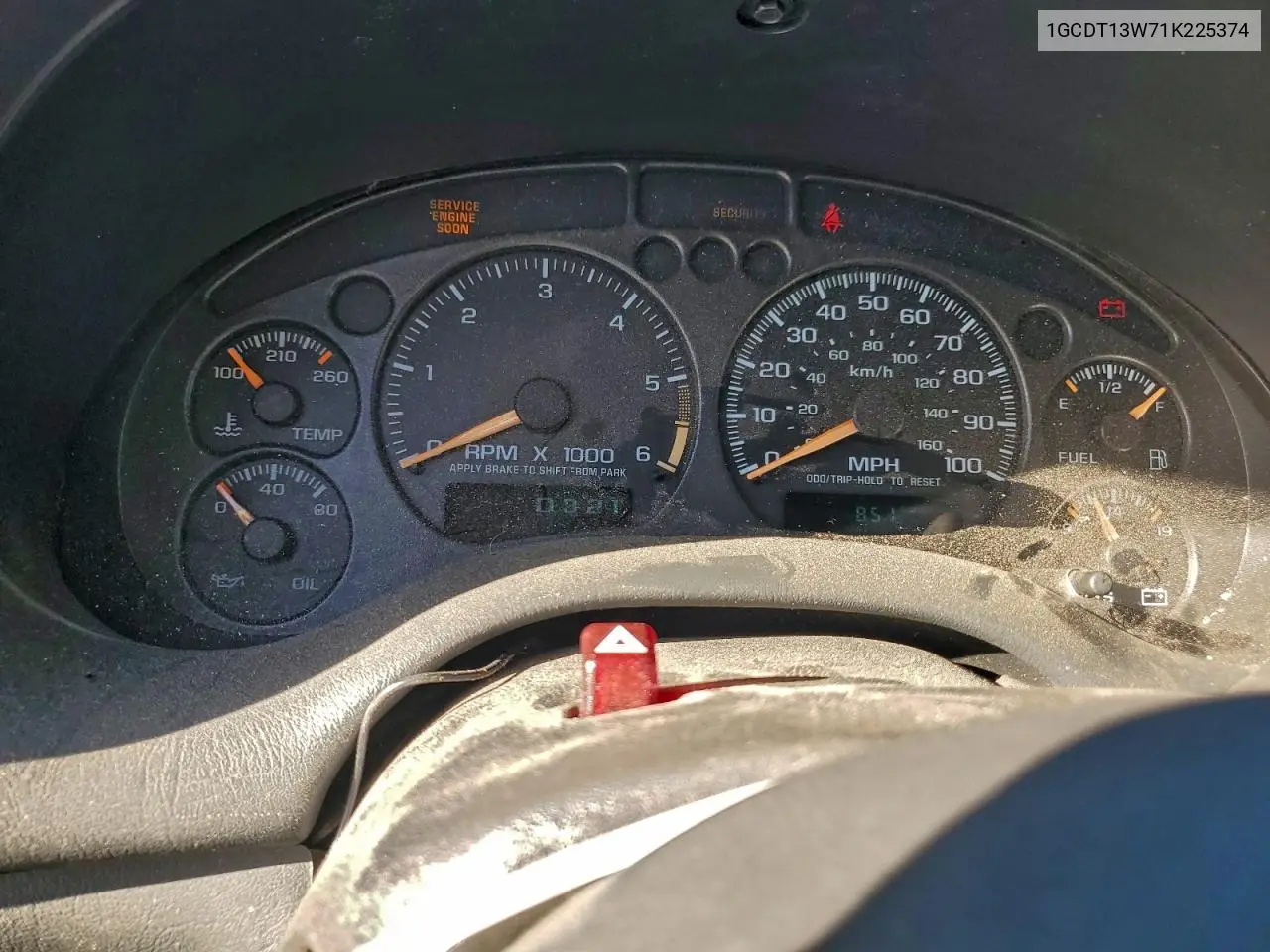 1GCDT13W71K225374 2001 Chevrolet S Truck S10