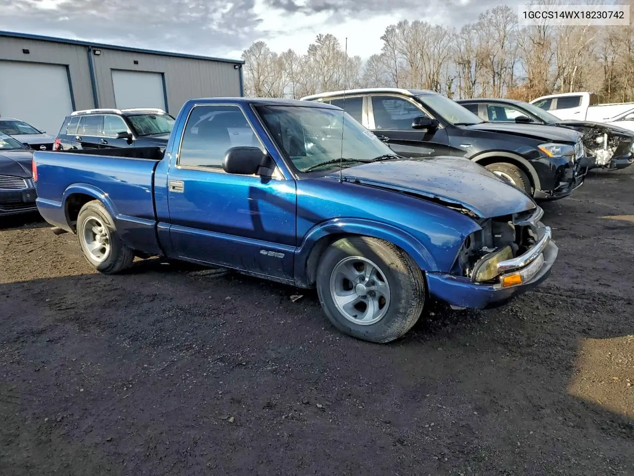 1GCCS14WX18230742 2001 Chevrolet S Truck S10
