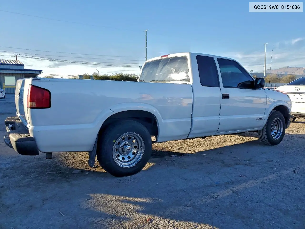 1GCCS19W018154036 2001 Chevrolet S Truck S10