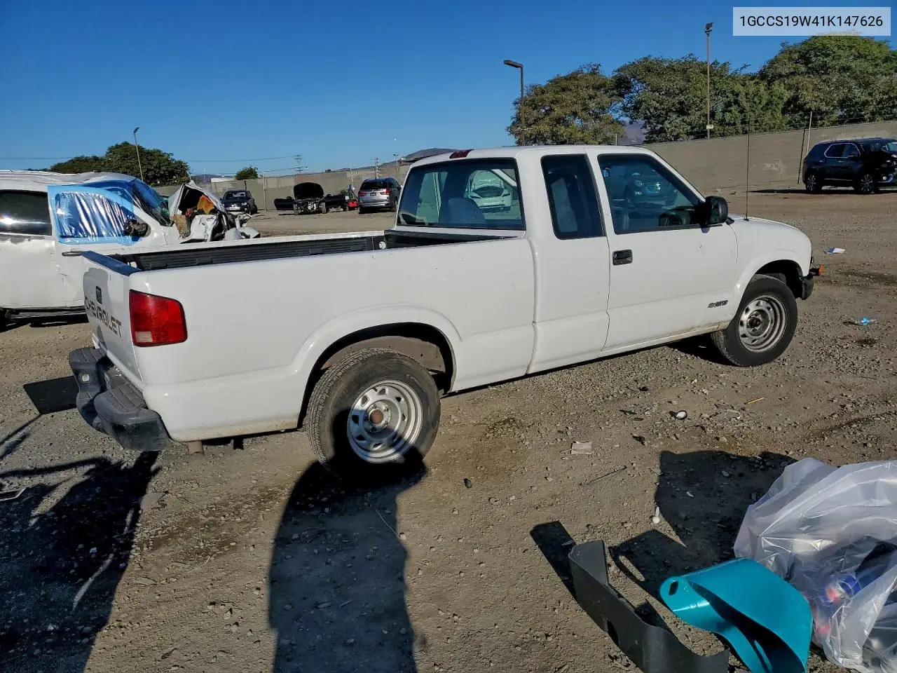 1GCCS19W41K147626 2001 Chevrolet S Truck S10