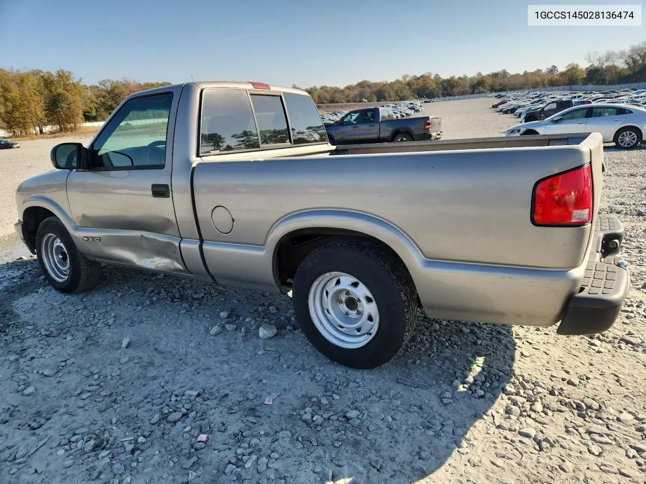 1GCCS145028136474 2002 Chevrolet S Truck S10