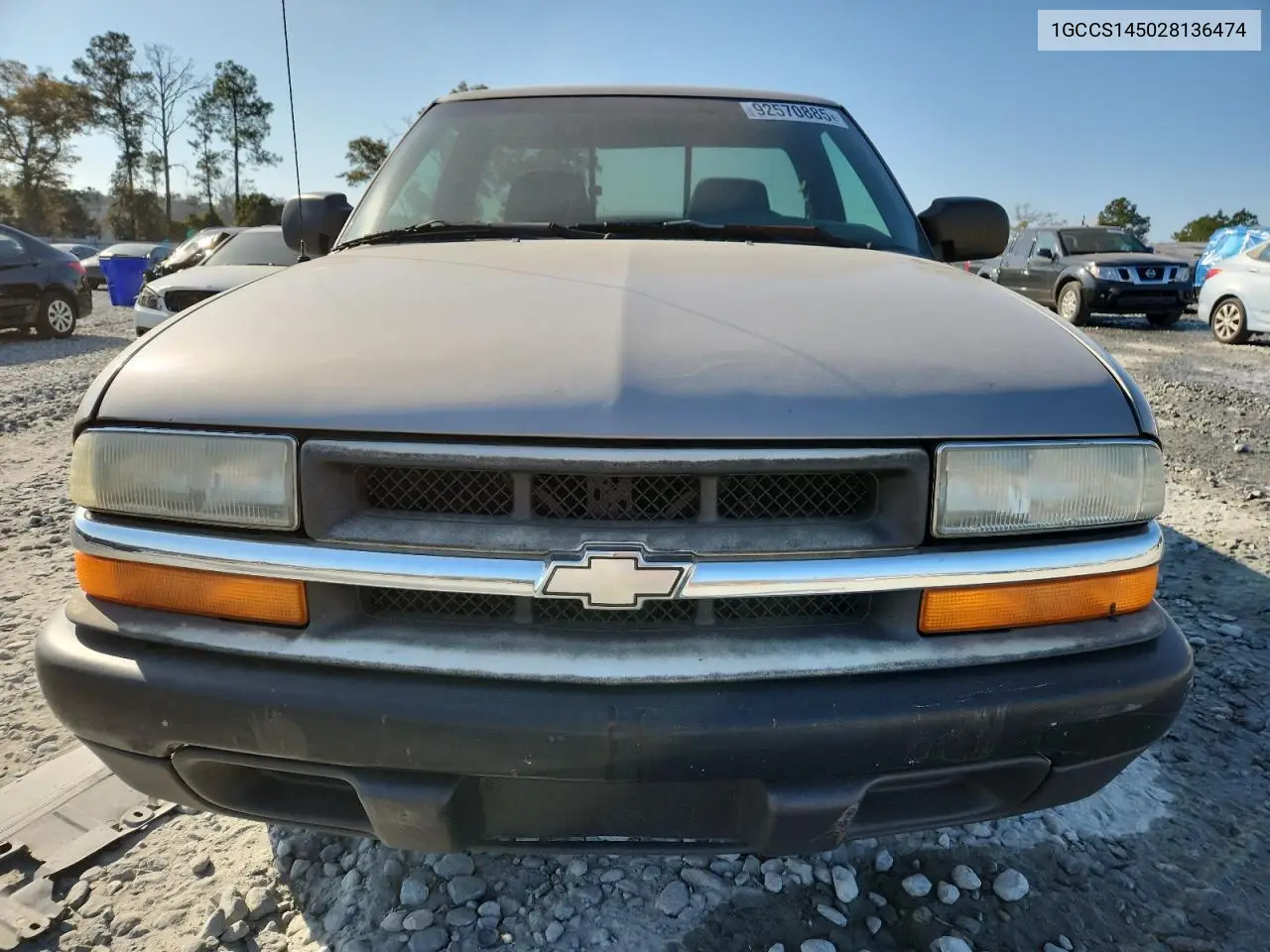 1GCCS145028136474 2002 Chevrolet S Truck S10
