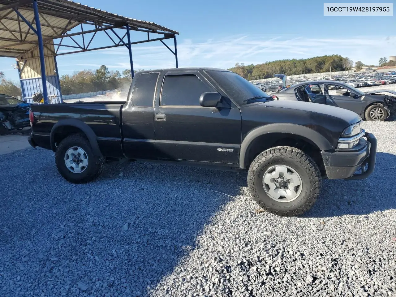 1GCCT19W428197955 2002 Chevrolet S Truck S10