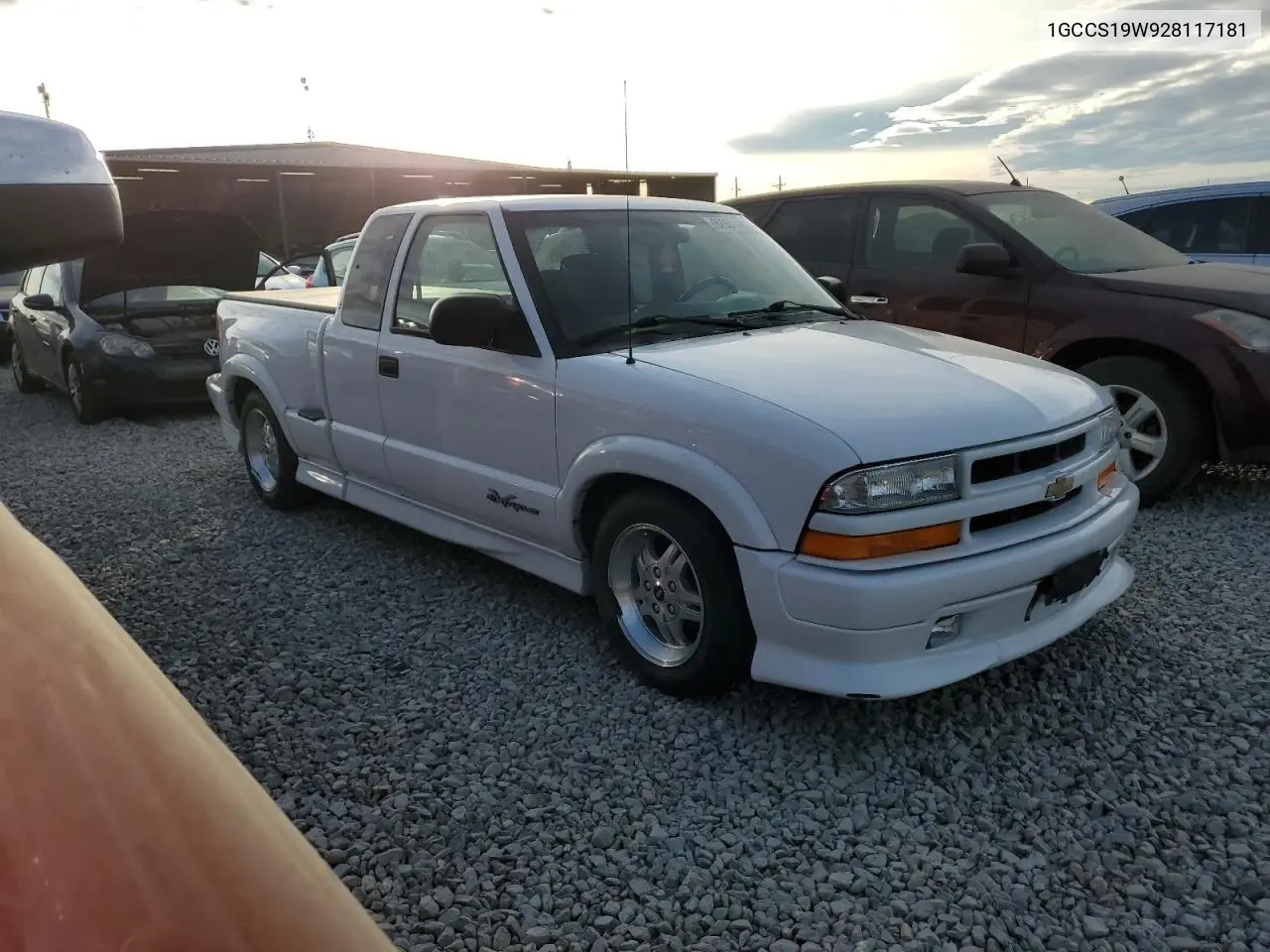 1GCCS19W928117181 2002 Chevrolet S Truck S10