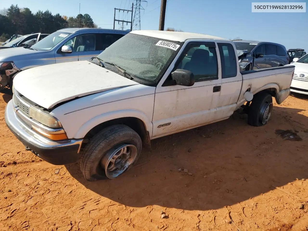 1GCDT19W628132996 2002 Chevrolet S Truck S10