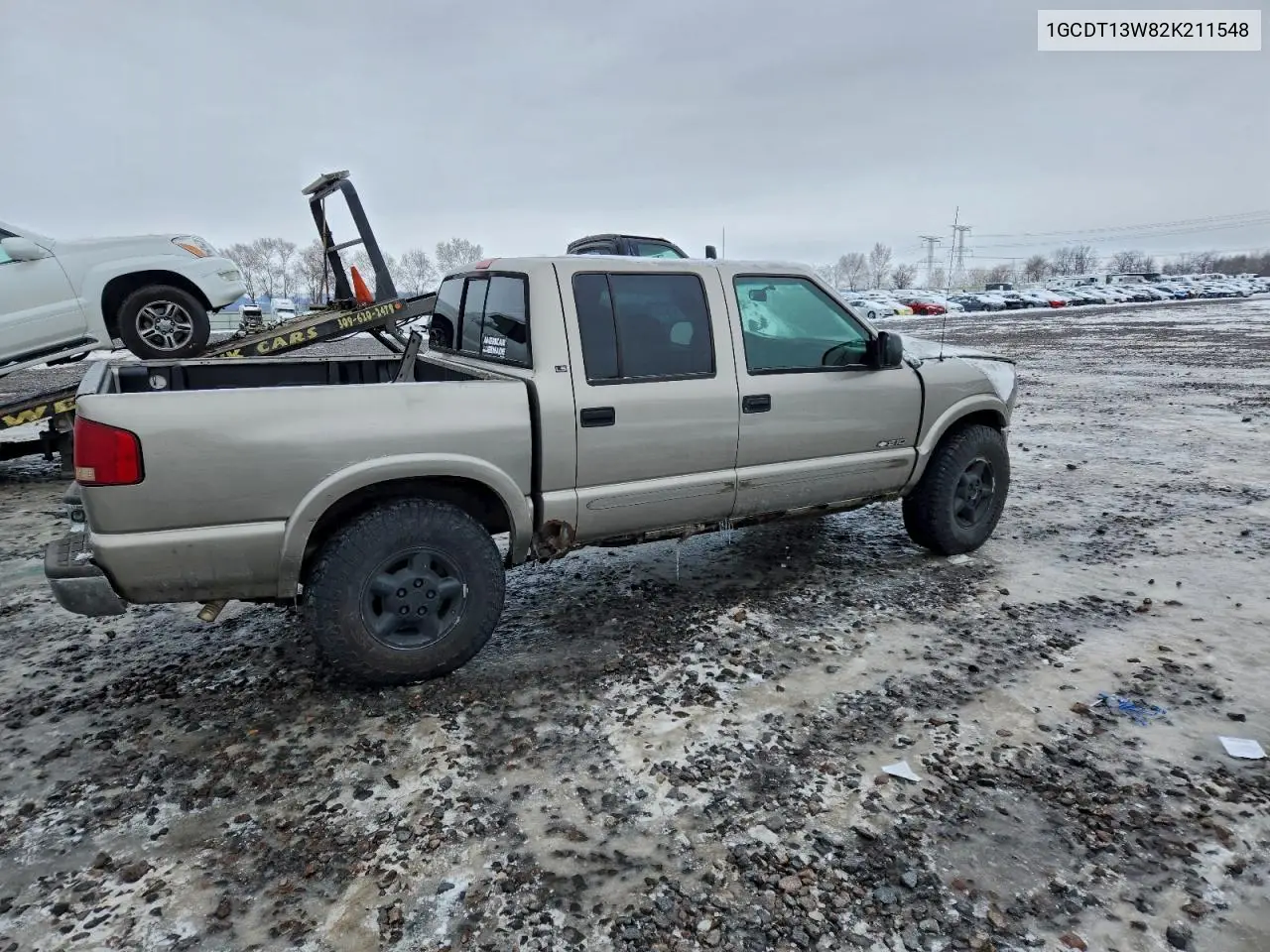 1GCDT13W82K211548 2002 Chevrolet S Truck S10