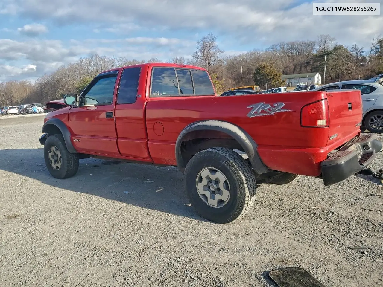 1GCCT19W528256267 2002 Chevrolet S Truck S10