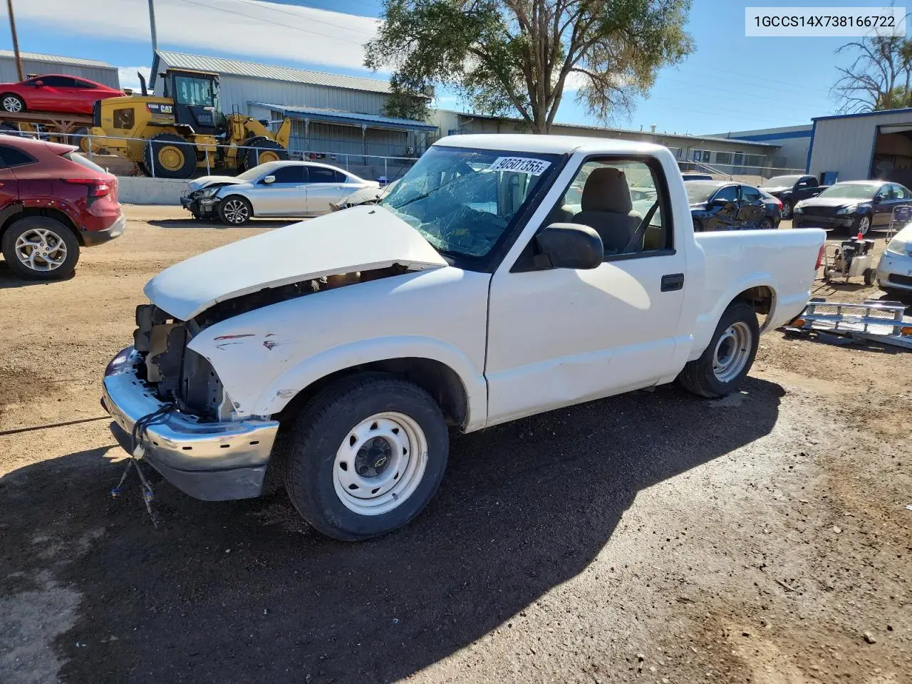 1GCCS14X738166722 2003 Chevrolet S Truck S10