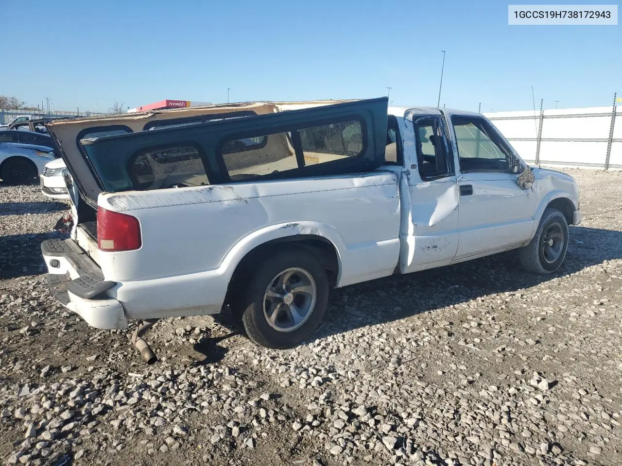 1GCCS19H738172943 2003 Chevrolet S Truck S10