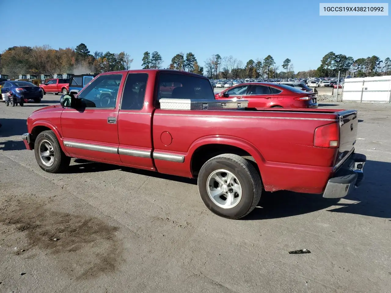 1GCCS19X438210992 2003 Chevrolet S Truck S10