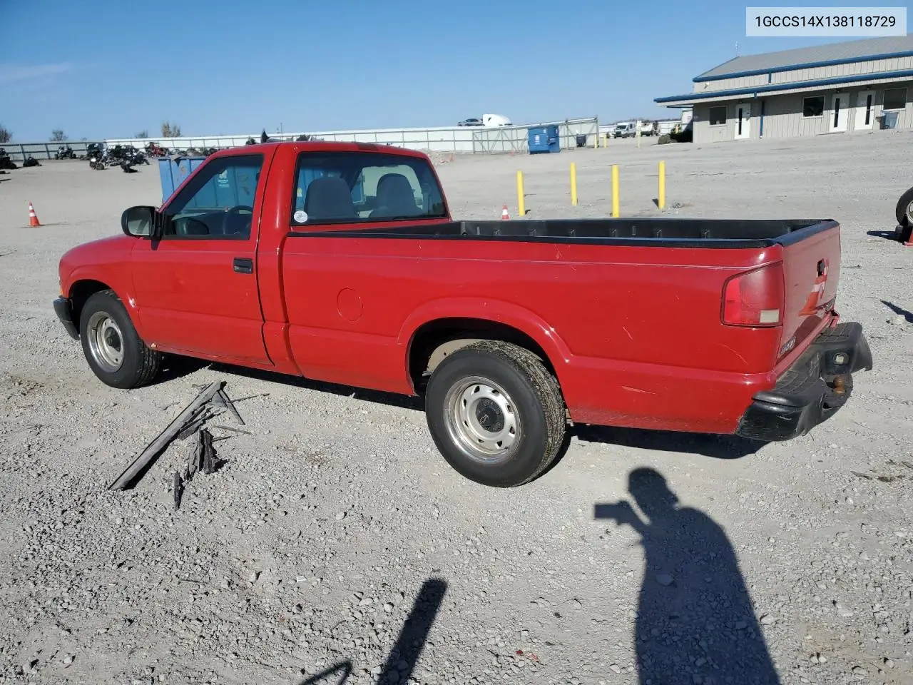 1GCCS14X138118729 2003 Chevrolet S Truck S10