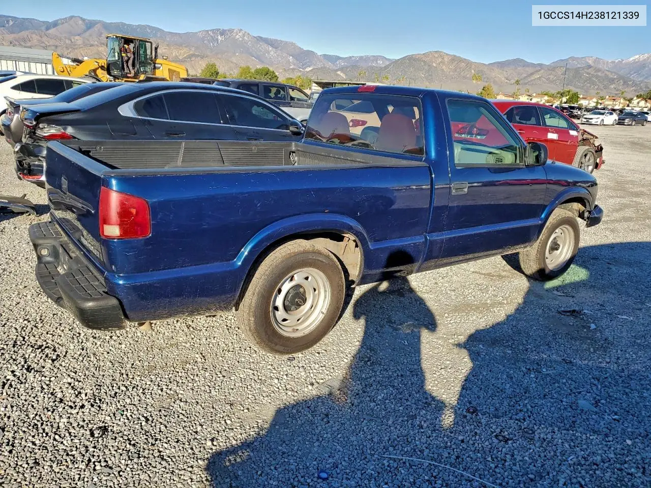 1GCCS14H238121339 2003 Chevrolet S Truck S10