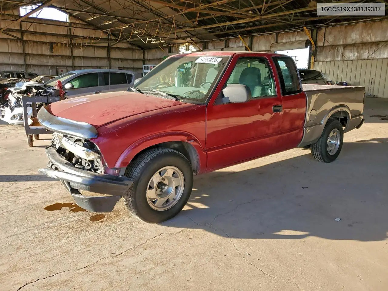 1GCCS19X438139387 2003 Chevrolet S Truck S10