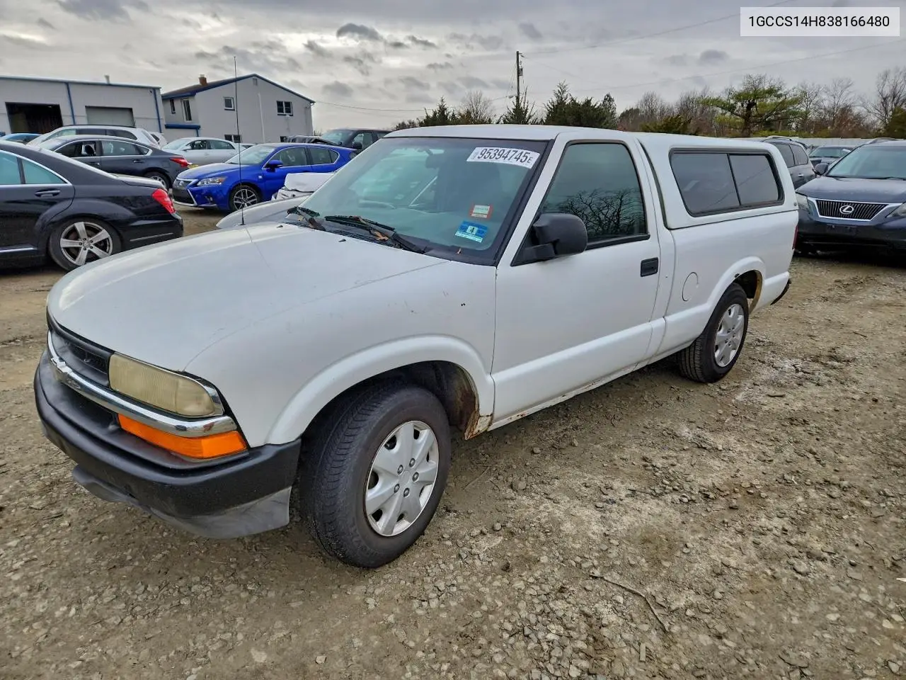 1GCCS14H838166480 2003 Chevrolet S Truck S10