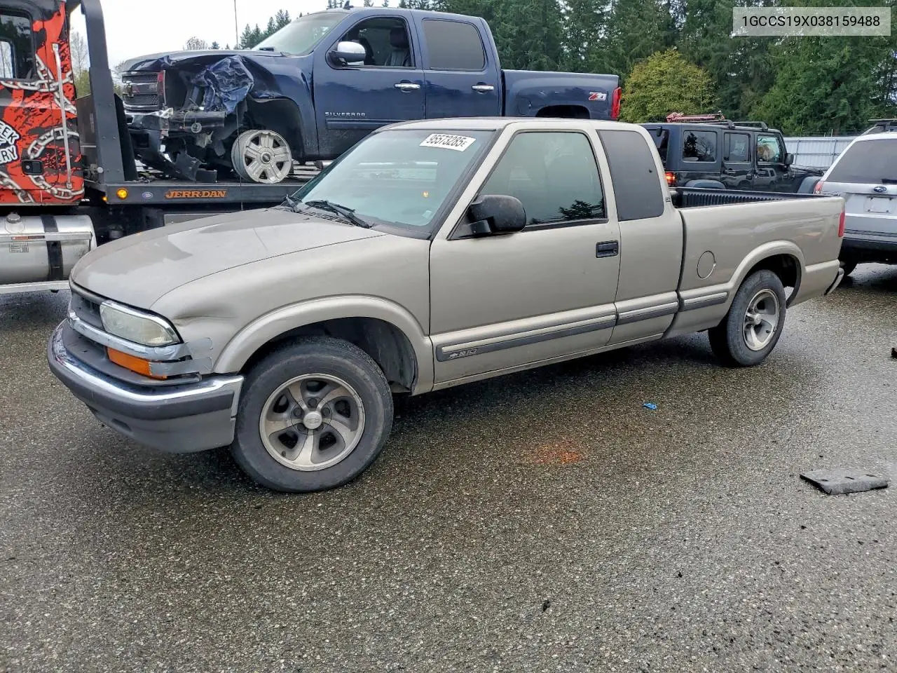 2003 Chevrolet S Truck S10 VIN: 1GCCS19X038159488 Lot: 95573285