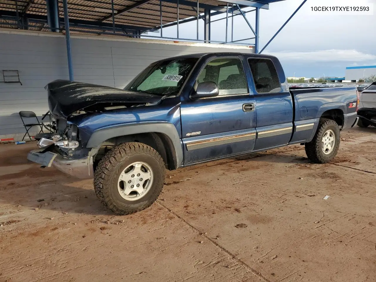 1GCEK19TXYE192593 2000 Chevrolet Silverado K1500