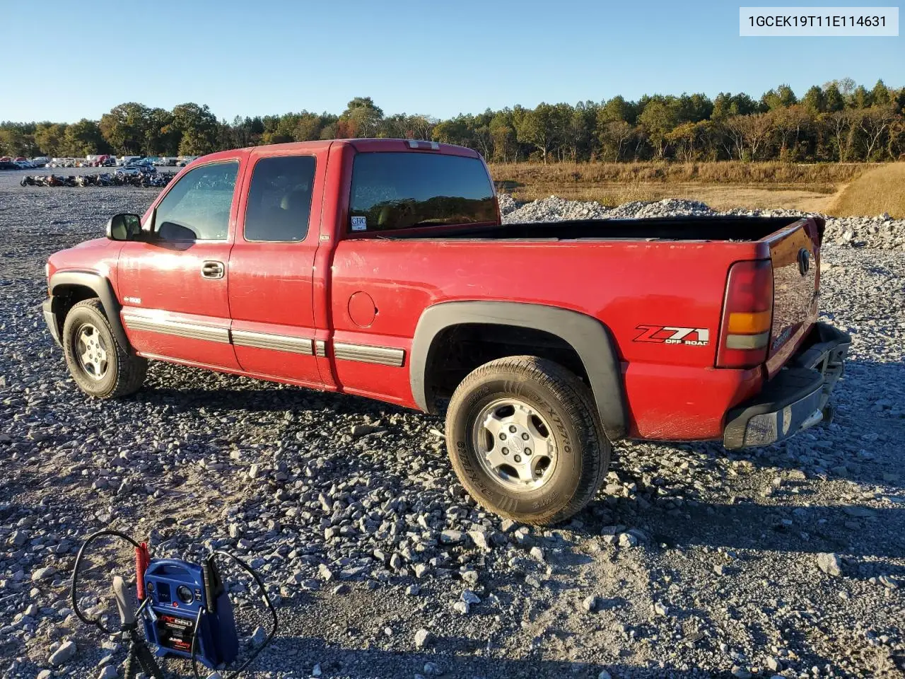1GCEK19T11E114631 2001 Chevrolet Silverado K1500