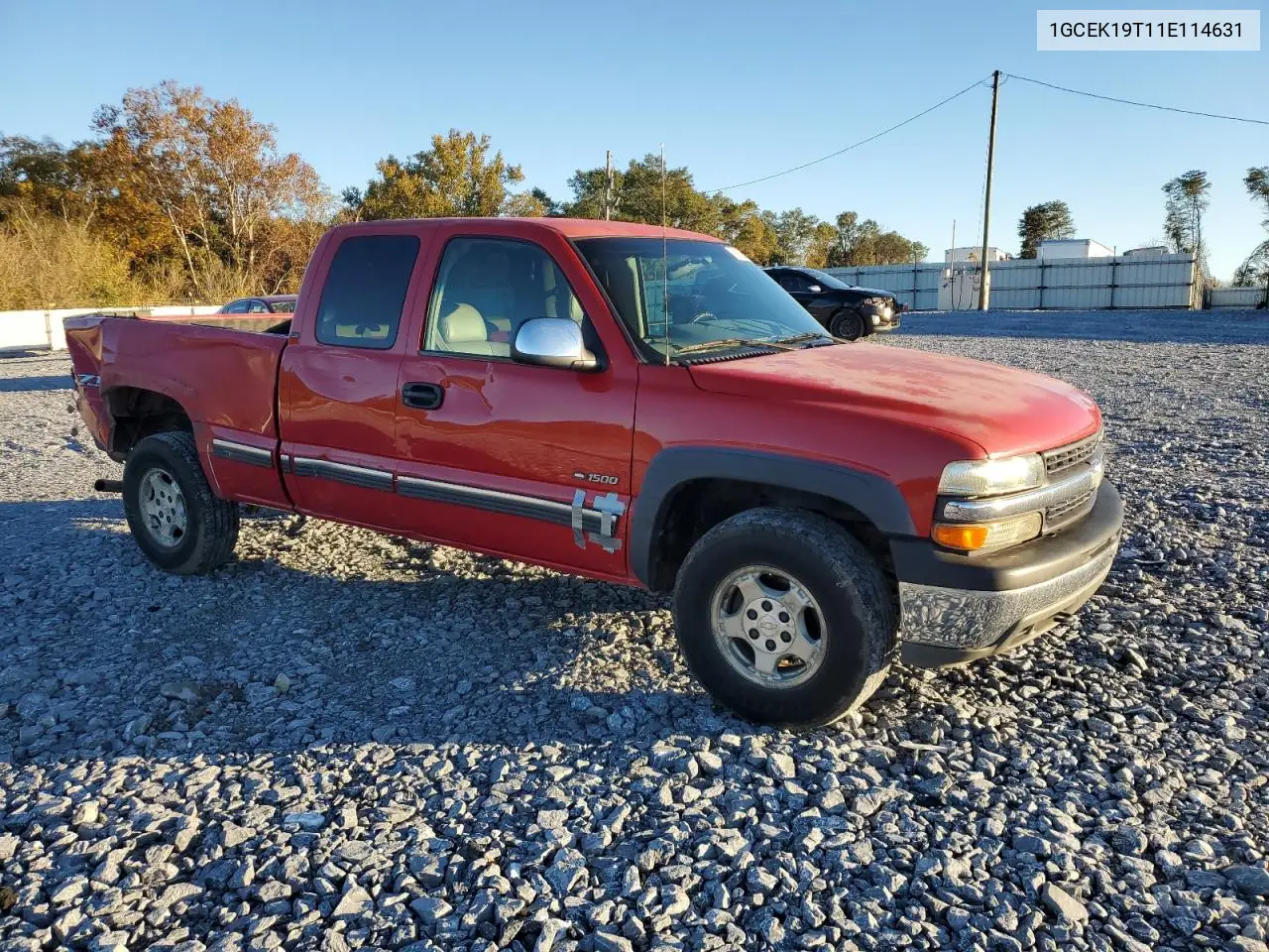 1GCEK19T11E114631 2001 Chevrolet Silverado K1500