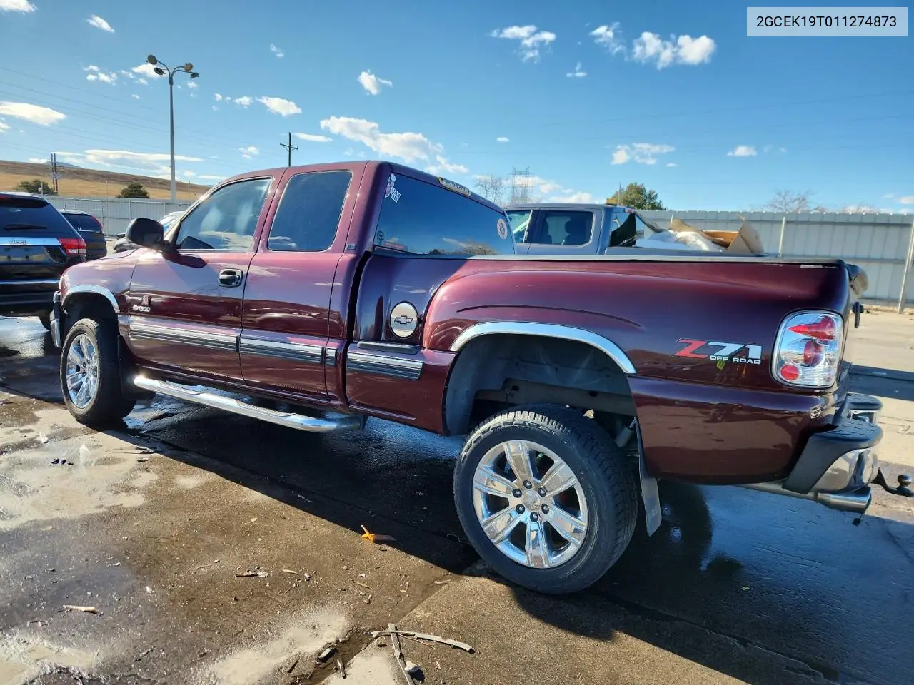 2GCEK19T011274873 2001 Chevrolet Silverado K1500