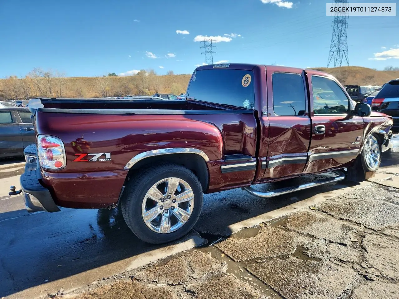 2GCEK19T011274873 2001 Chevrolet Silverado K1500