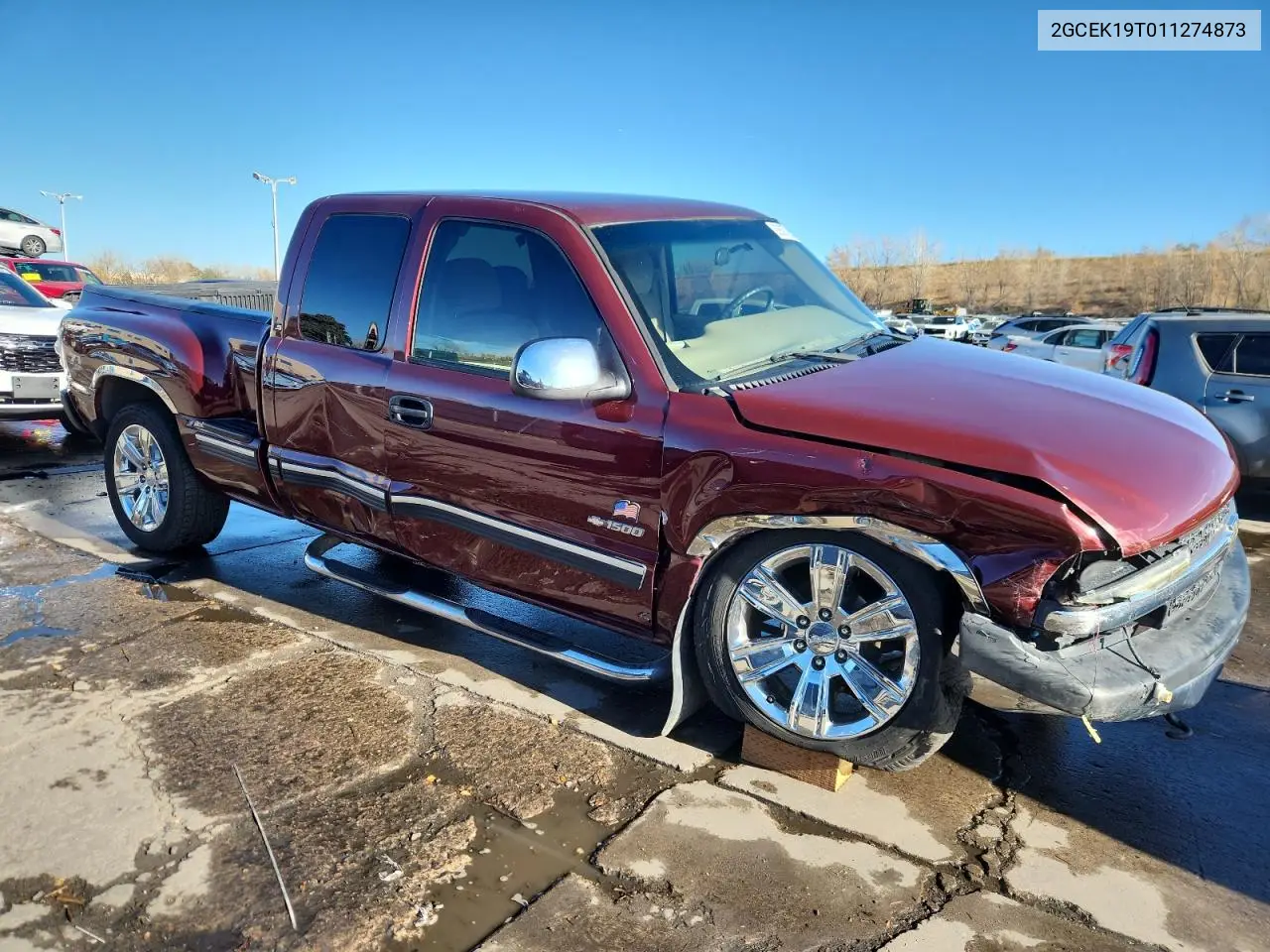 2GCEK19T011274873 2001 Chevrolet Silverado K1500