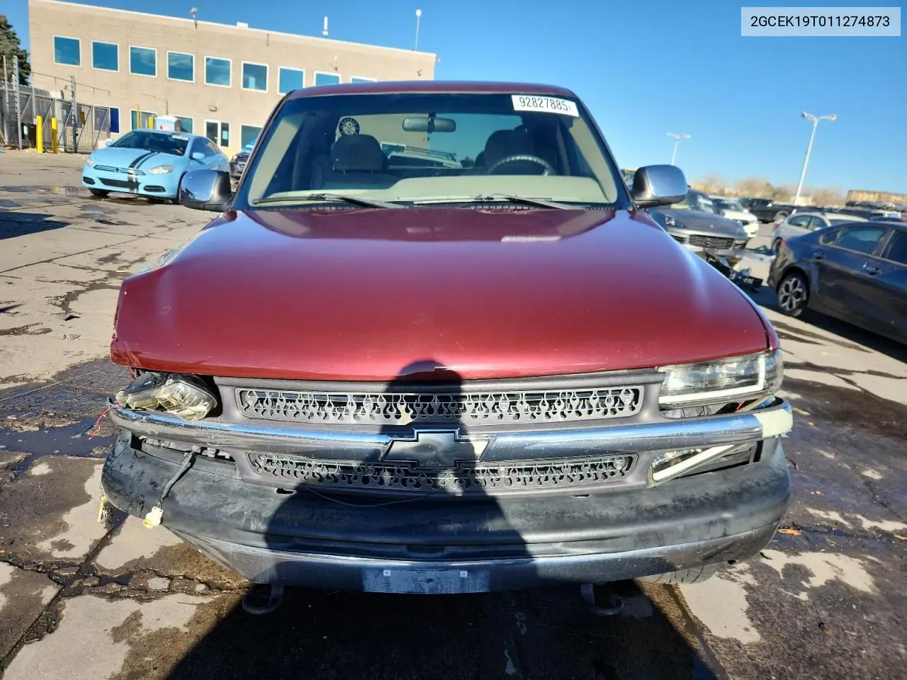 2GCEK19T011274873 2001 Chevrolet Silverado K1500